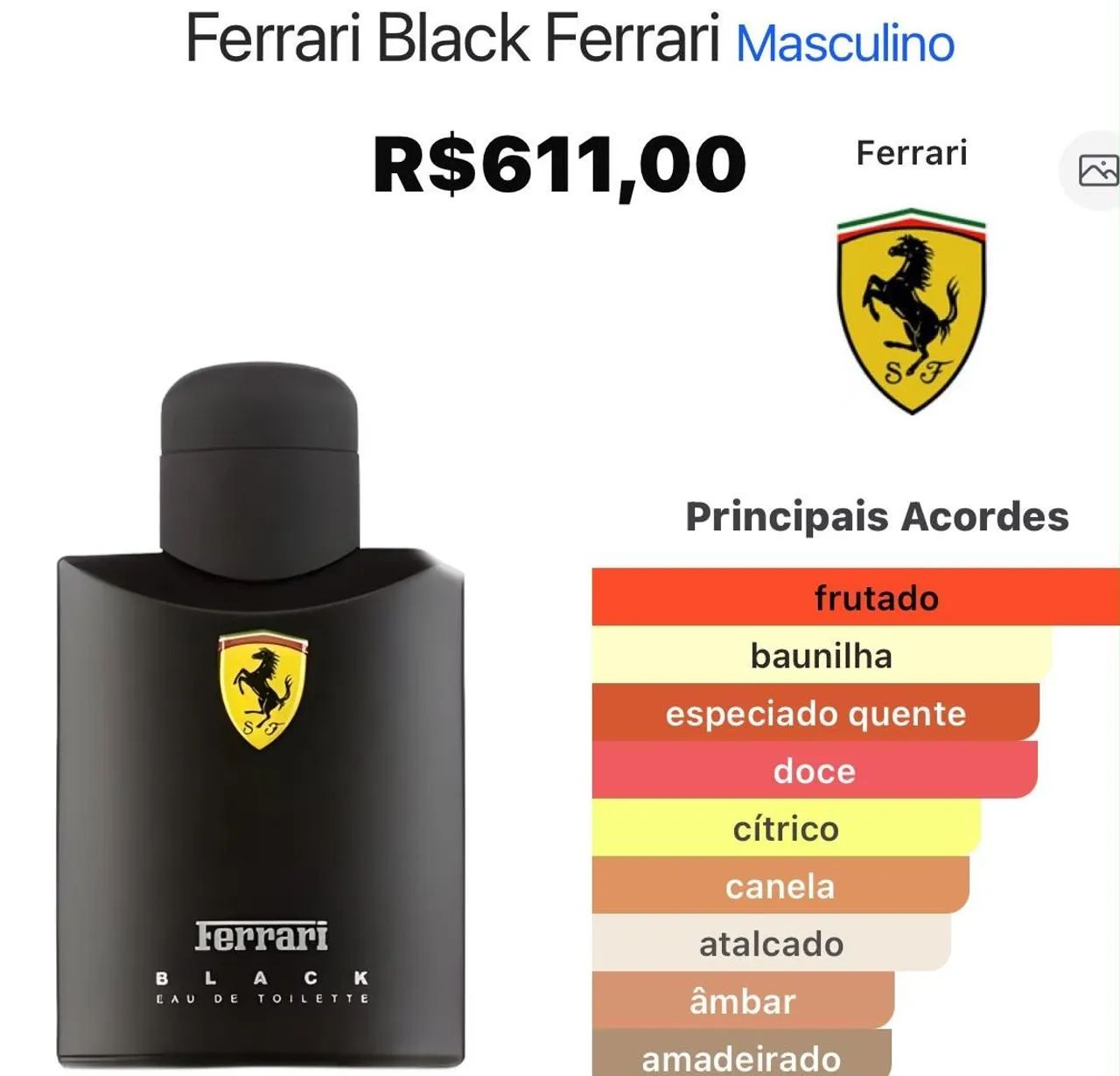 Perfume Ferrari Black 
