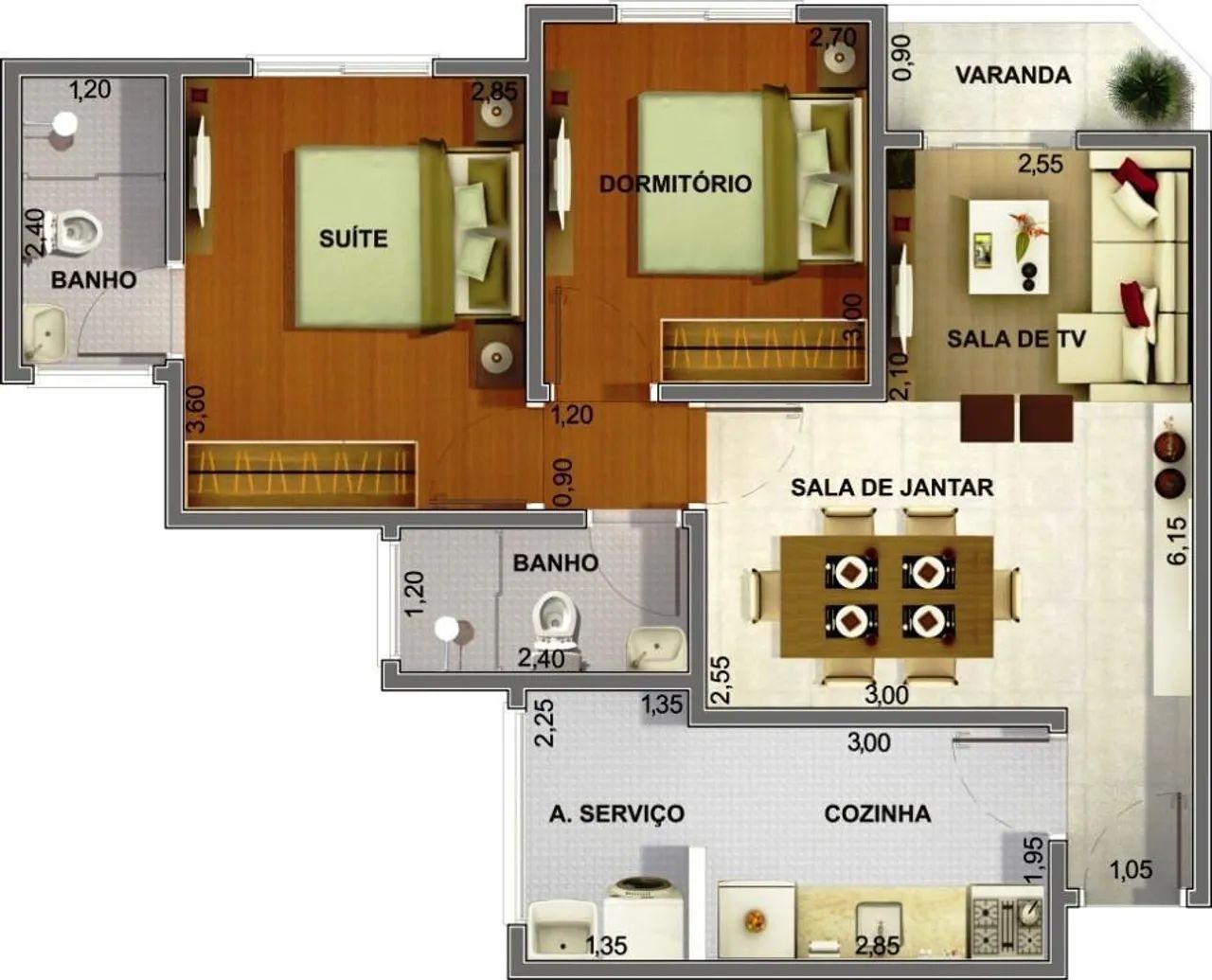 Apartamento à venda e para alugar em Sumaré, Centro, com 2 quartos, com 65 m², Residencial - Foto 4