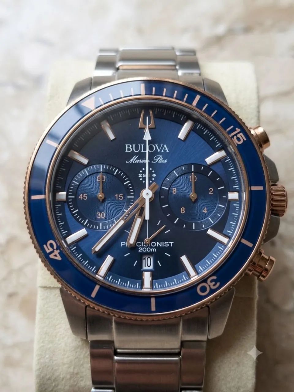 Relógio Bulova Marine Star Azul - Foto 3
