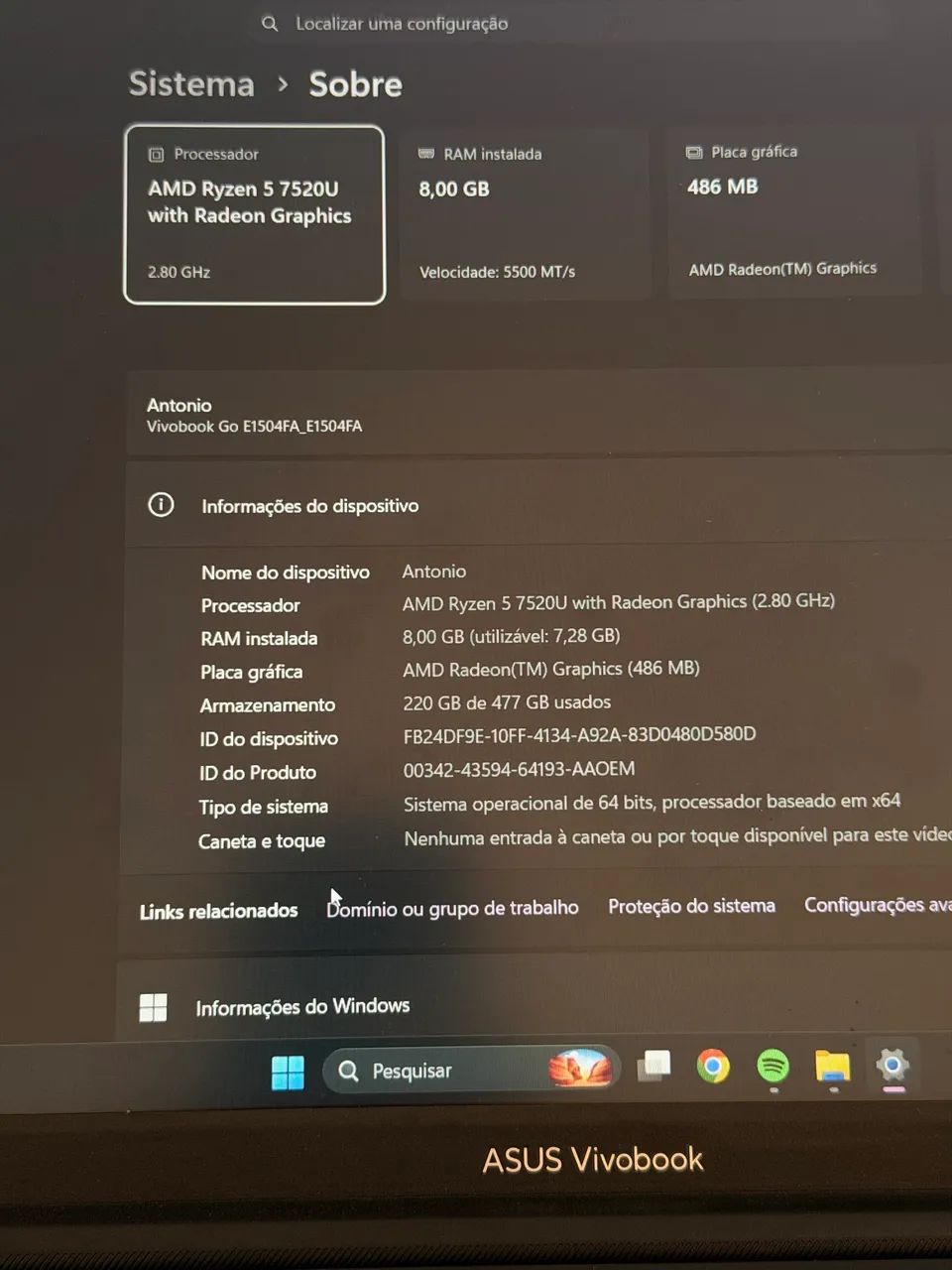 Notebook Asus na garantia  - Foto 3