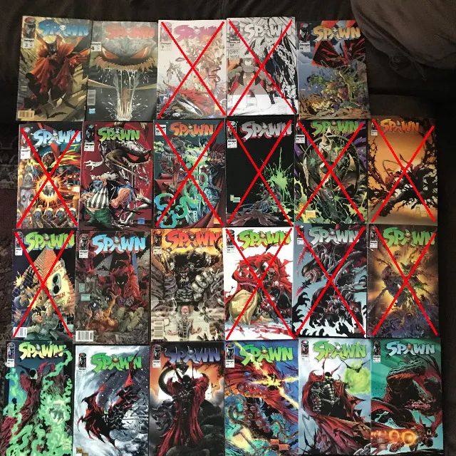 Lote Coleção HQs Gibis Quadrinhos Marvel Dc Spawn Importados e Raros
