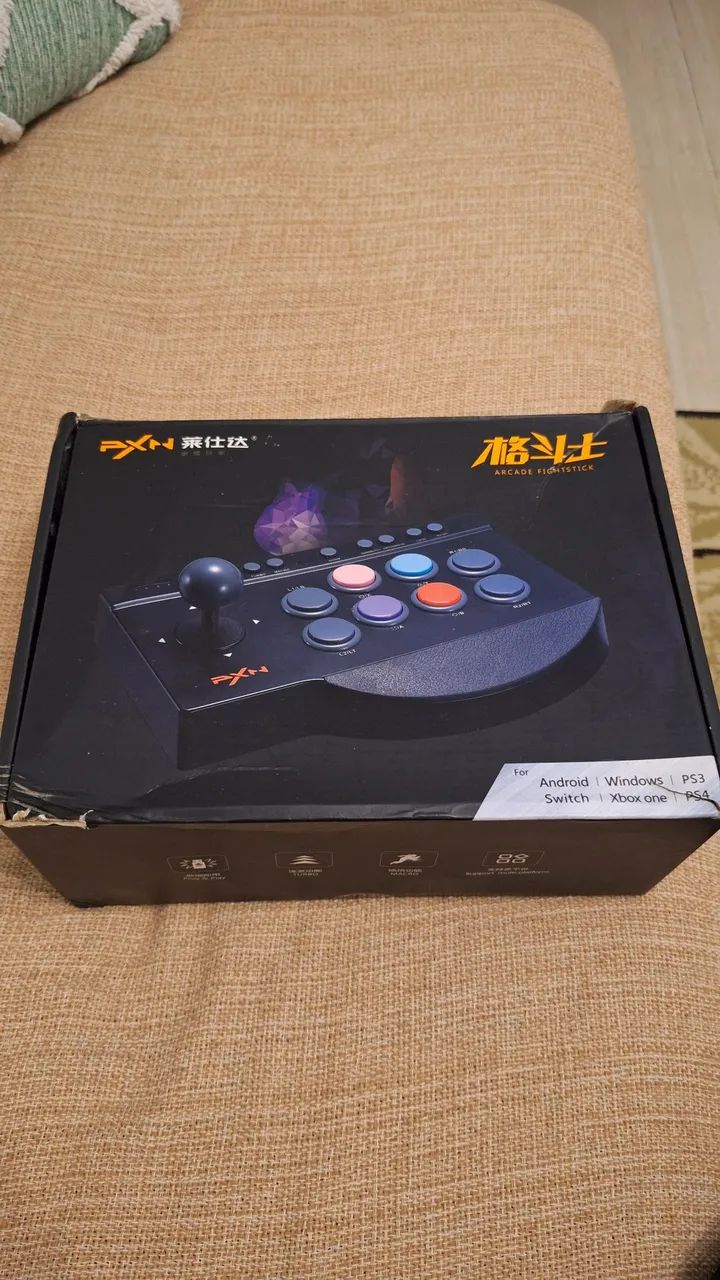 CONTROLE ARCADE PXN-0082 - COM CAIXA - MULTIPLATAFORMA