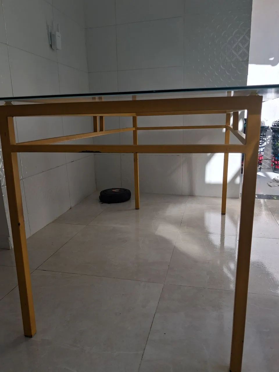 Vendo linda Mesa de vidro - Foto 4