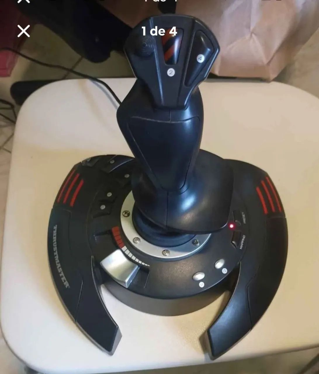 Simulador de voo thrustmaster p/pc - Foto 4