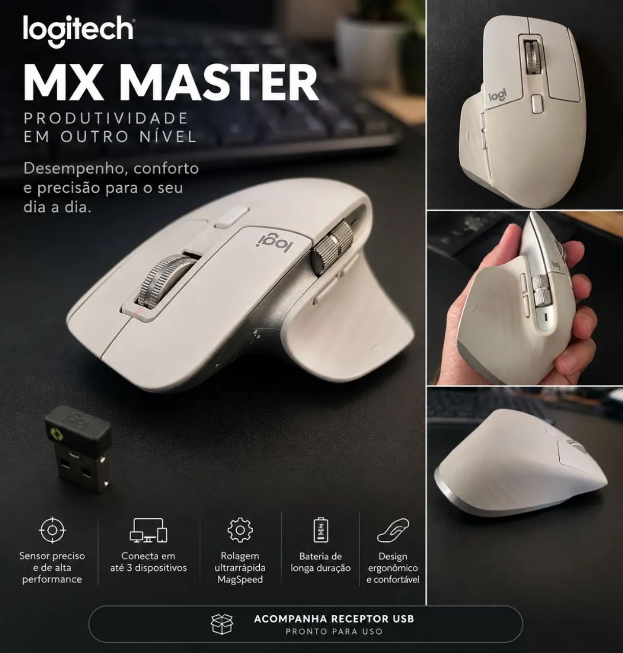 Logitech MX Master - Mouse sem fio