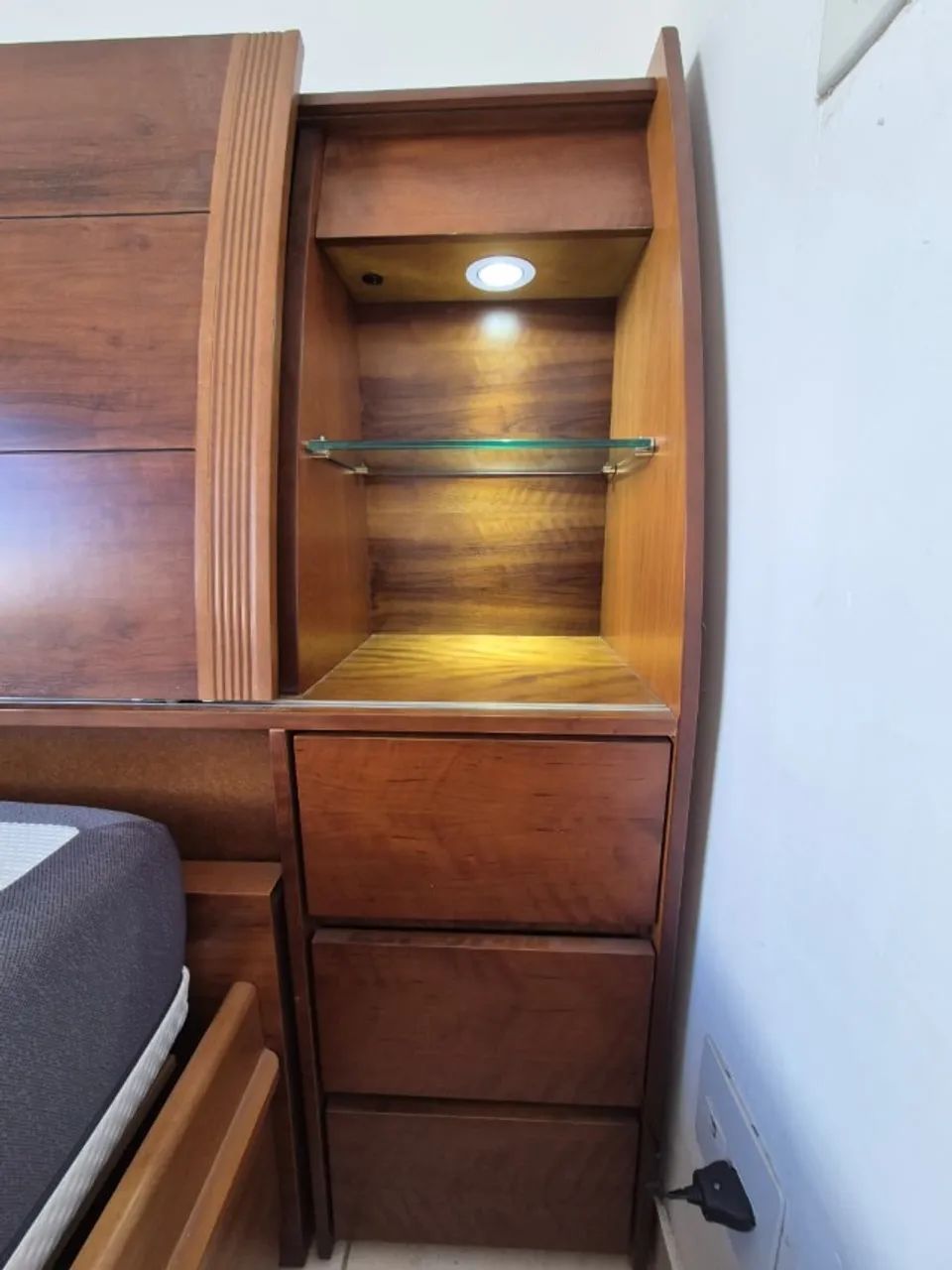 Cama Queen - Imbuia Mel - Foto 4
