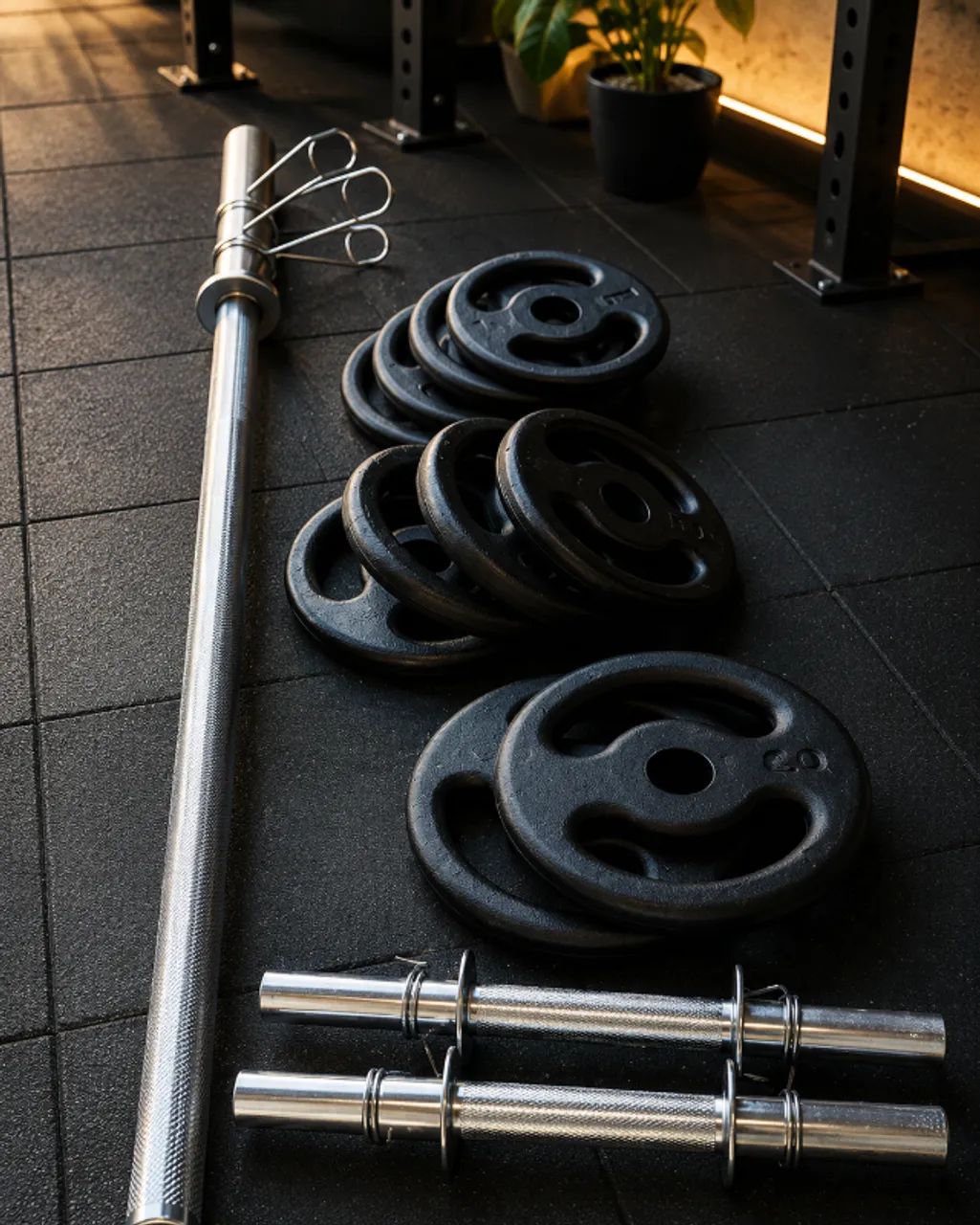 Barras maciças e ocas musculação  - Foto 2