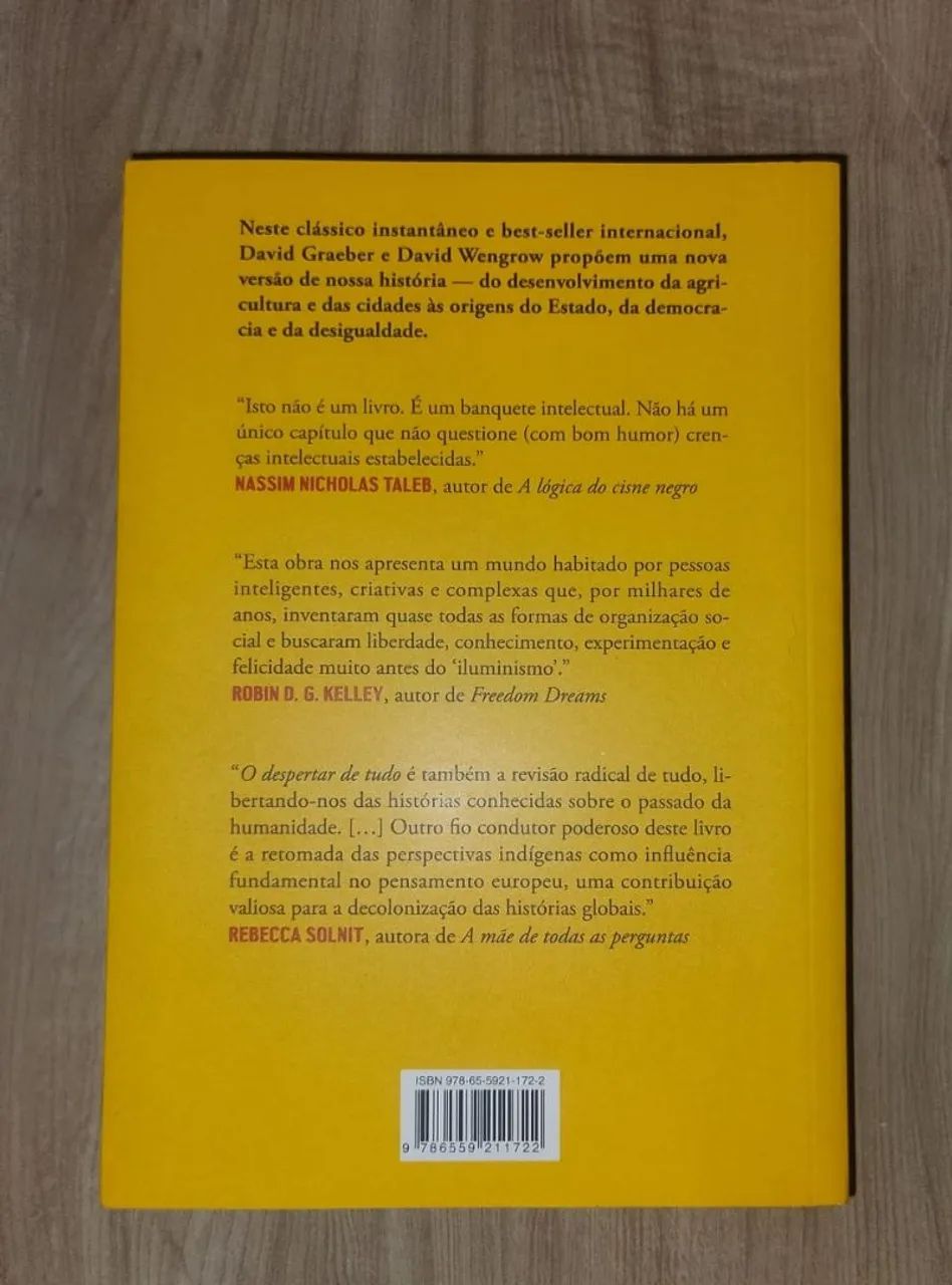 O Despertar de Tudo. David Graeber e David Wengrow. NOVO!! - Foto 2