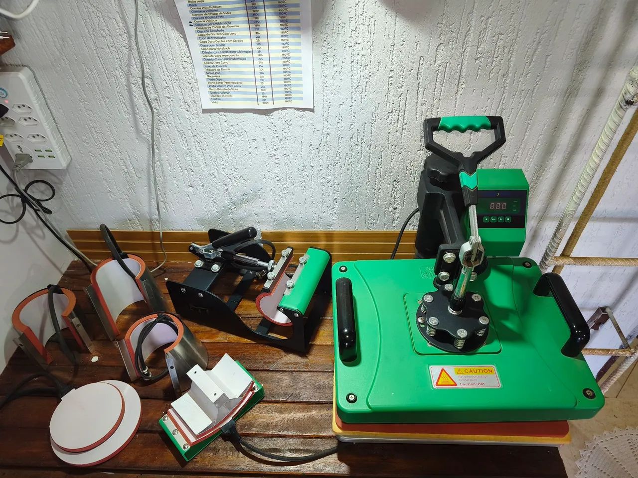 Prensa térmica 8 em 1 Completa SEMI-NOVA