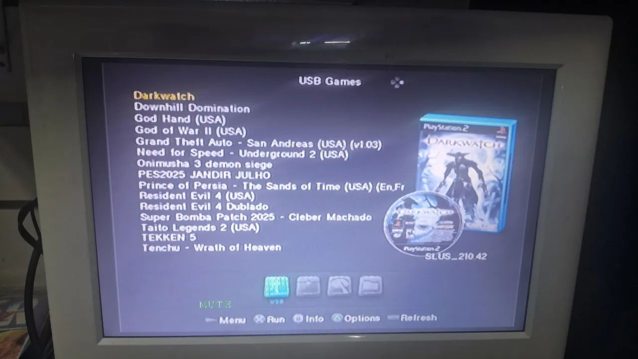 PS2 slim com jogos - Foto 3