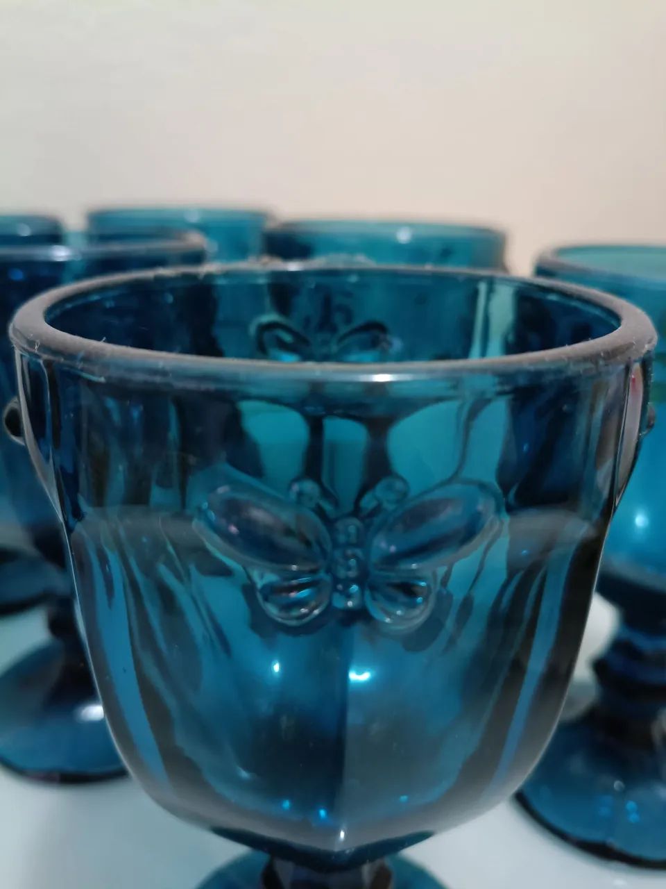 Conjunto libélula de jarra + taça- louça 