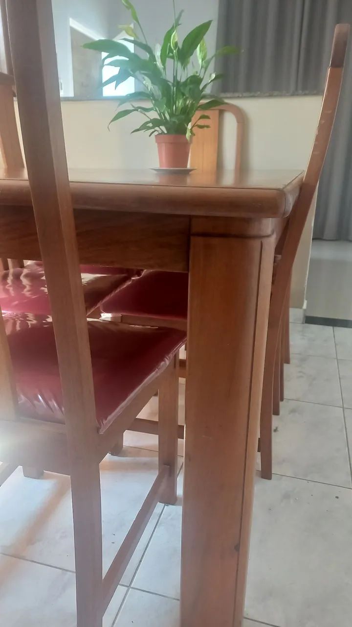 Mesa rústica de madeira maciça - Foto 2