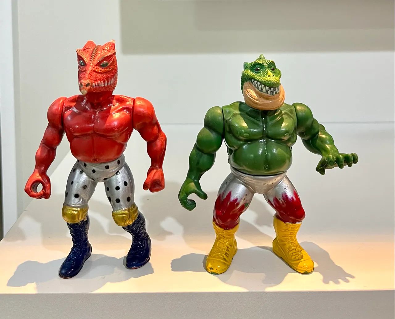 Bonecos Monster Warriors Mannix 1993 (Blood Monster E Dino Monster)