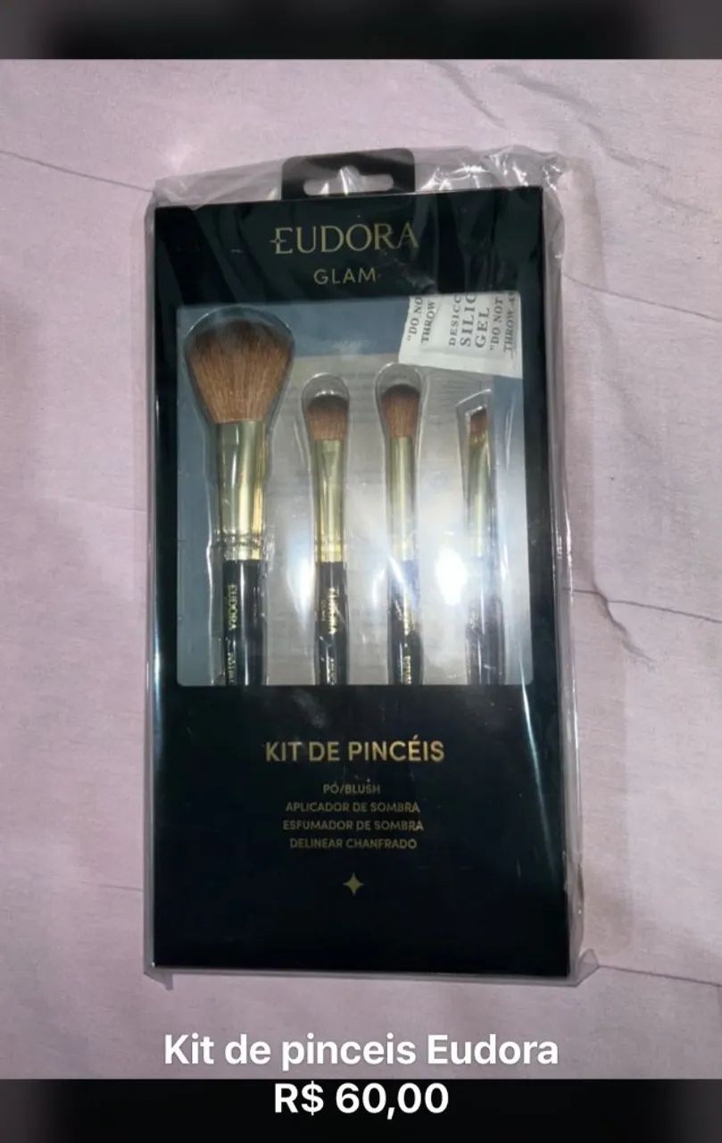 Kit Pincéis Maquiagem Make Eudora 