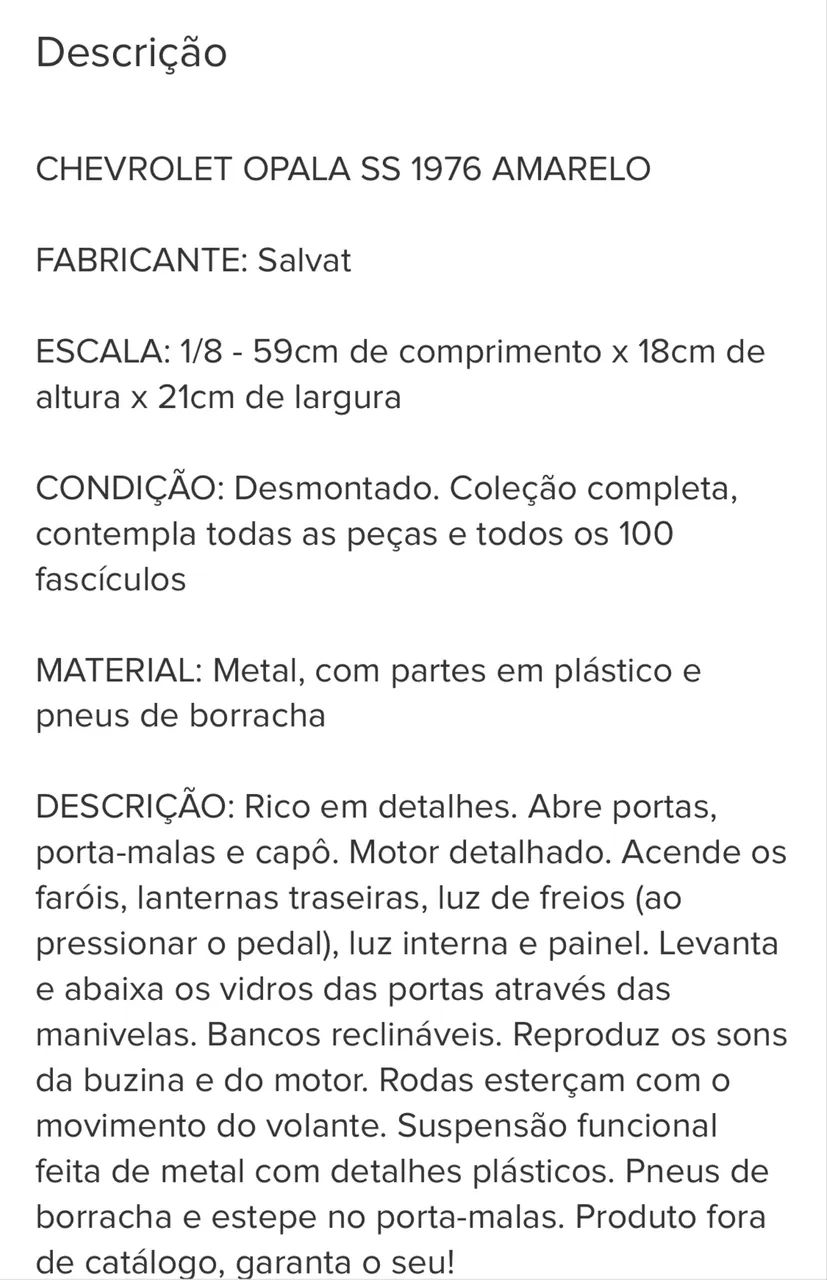 Opala Ss Salvat Para Montar - Foto 3