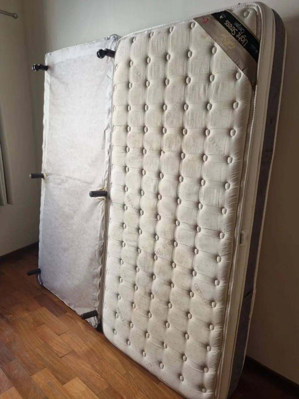 Cama Box Solteirão Castor Gold Star Light Stress (93x203) + Base - Impecável com NF - Foto 4
