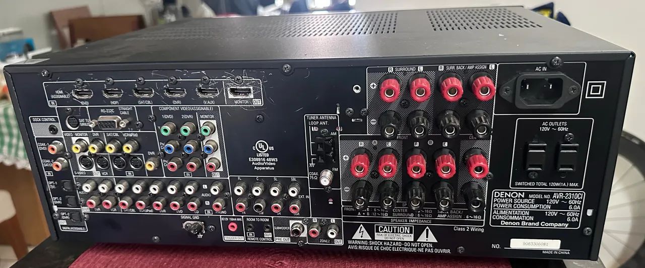 Resiver Denon 2310 com defeito  - Foto 3