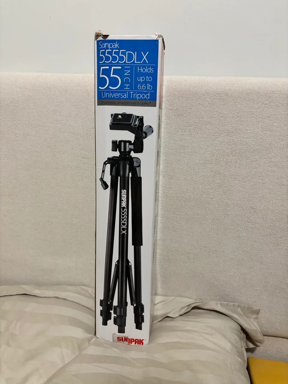 Tripé Universal Sunpak 5555DLX para Celular e Câmera (Com Caixa) - Foto 3