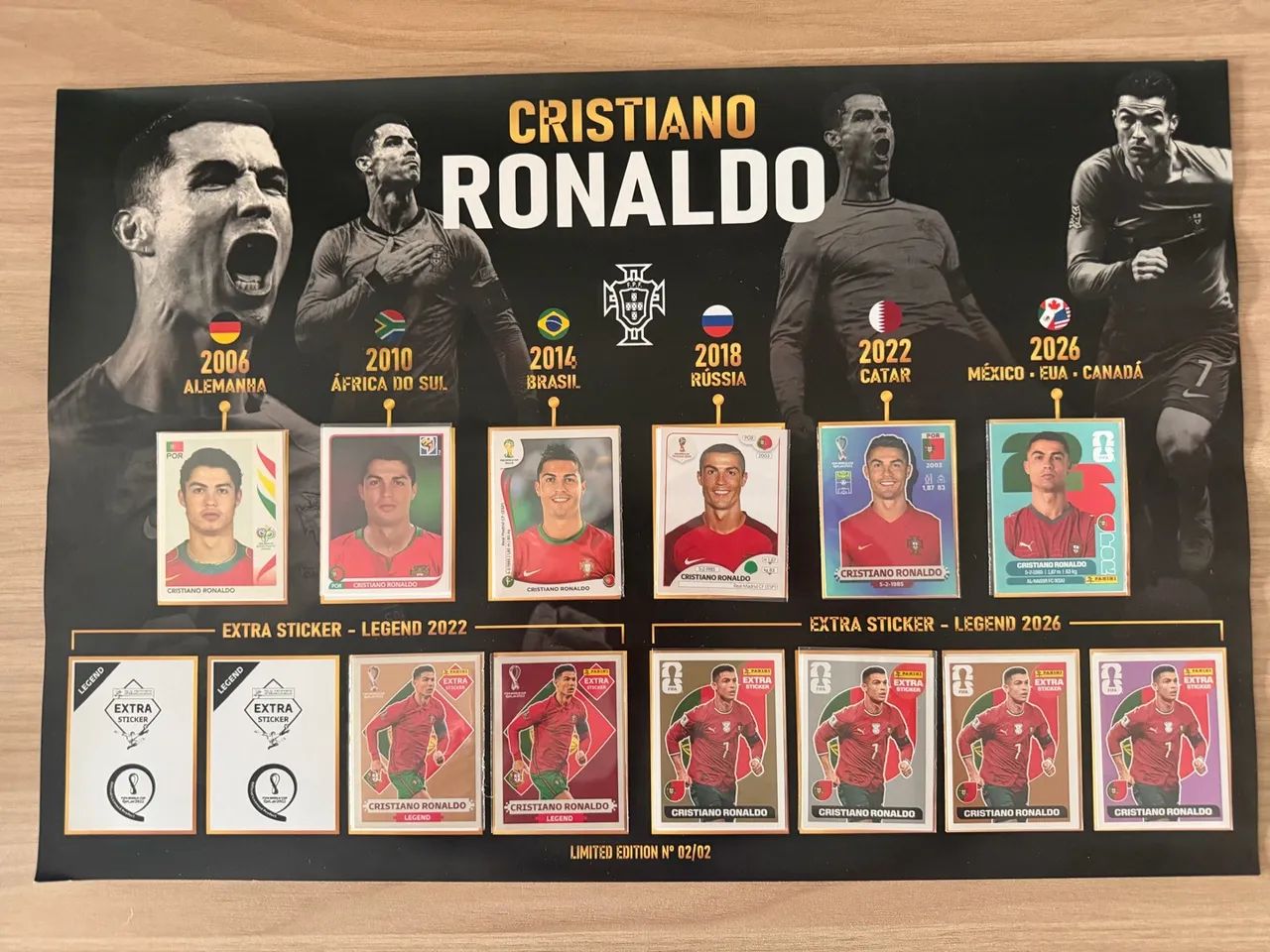 Quadro Cristiano Ronaldo cr7 2006 a 2026