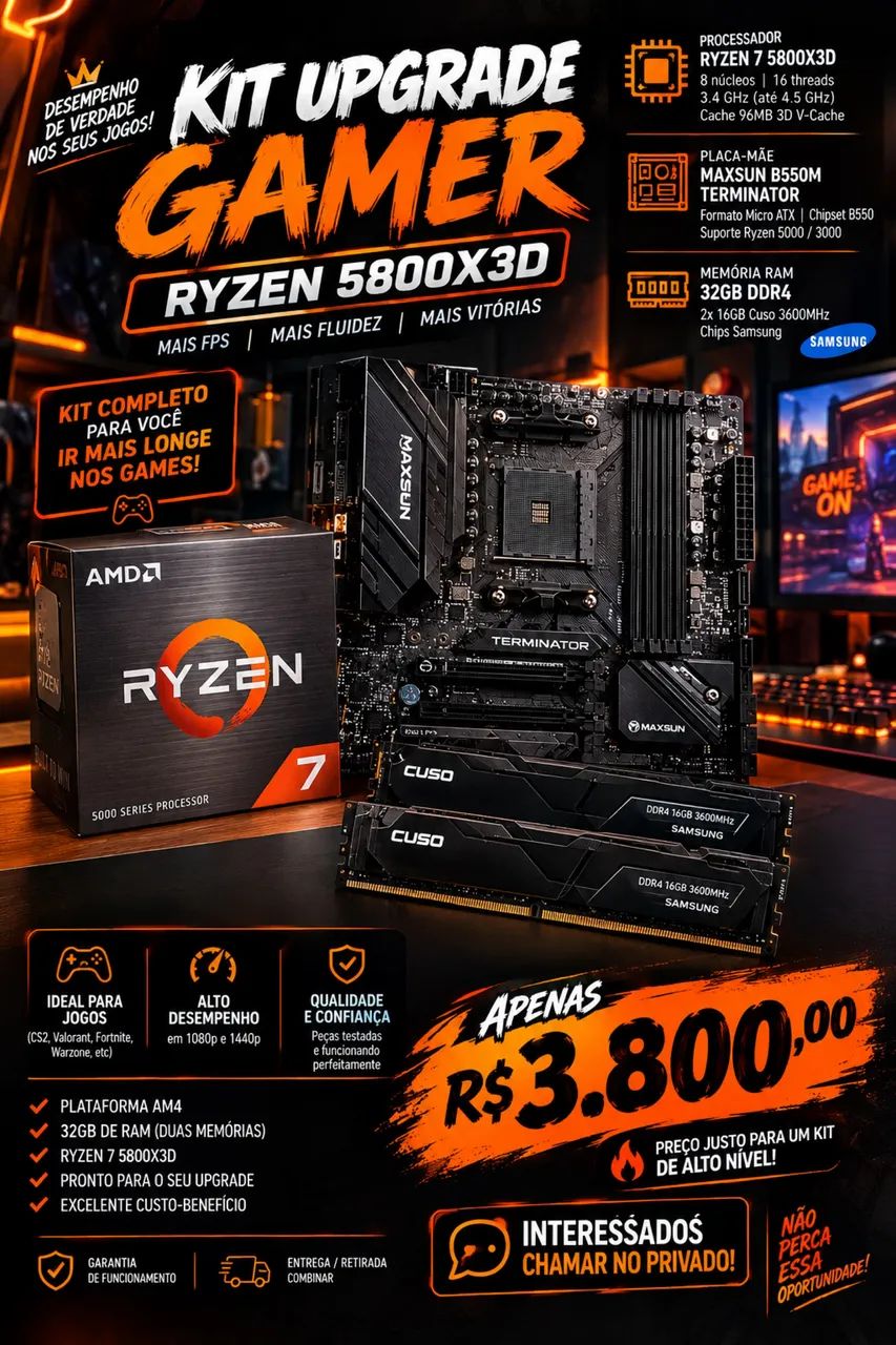KIT UPGRADE RYZEN 5800x3d