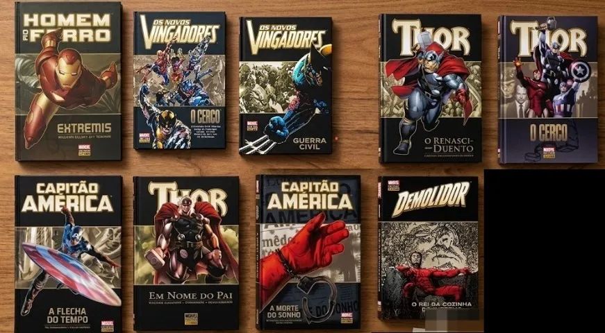 Lote HQs Marvel Deluxe