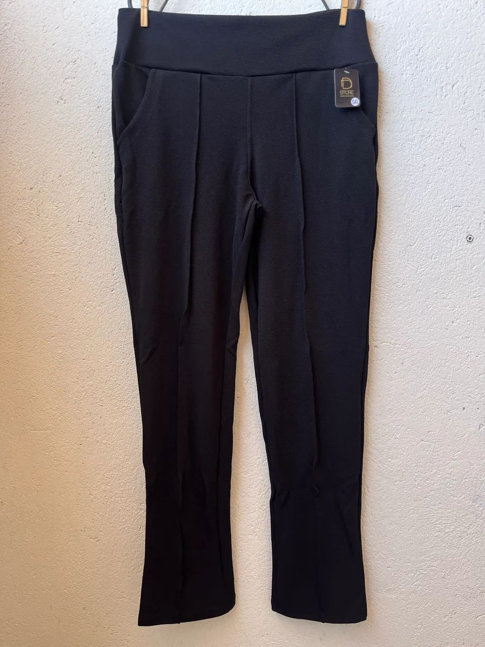 Calça skinny preto GG malha crepe com elastano - Foto 3