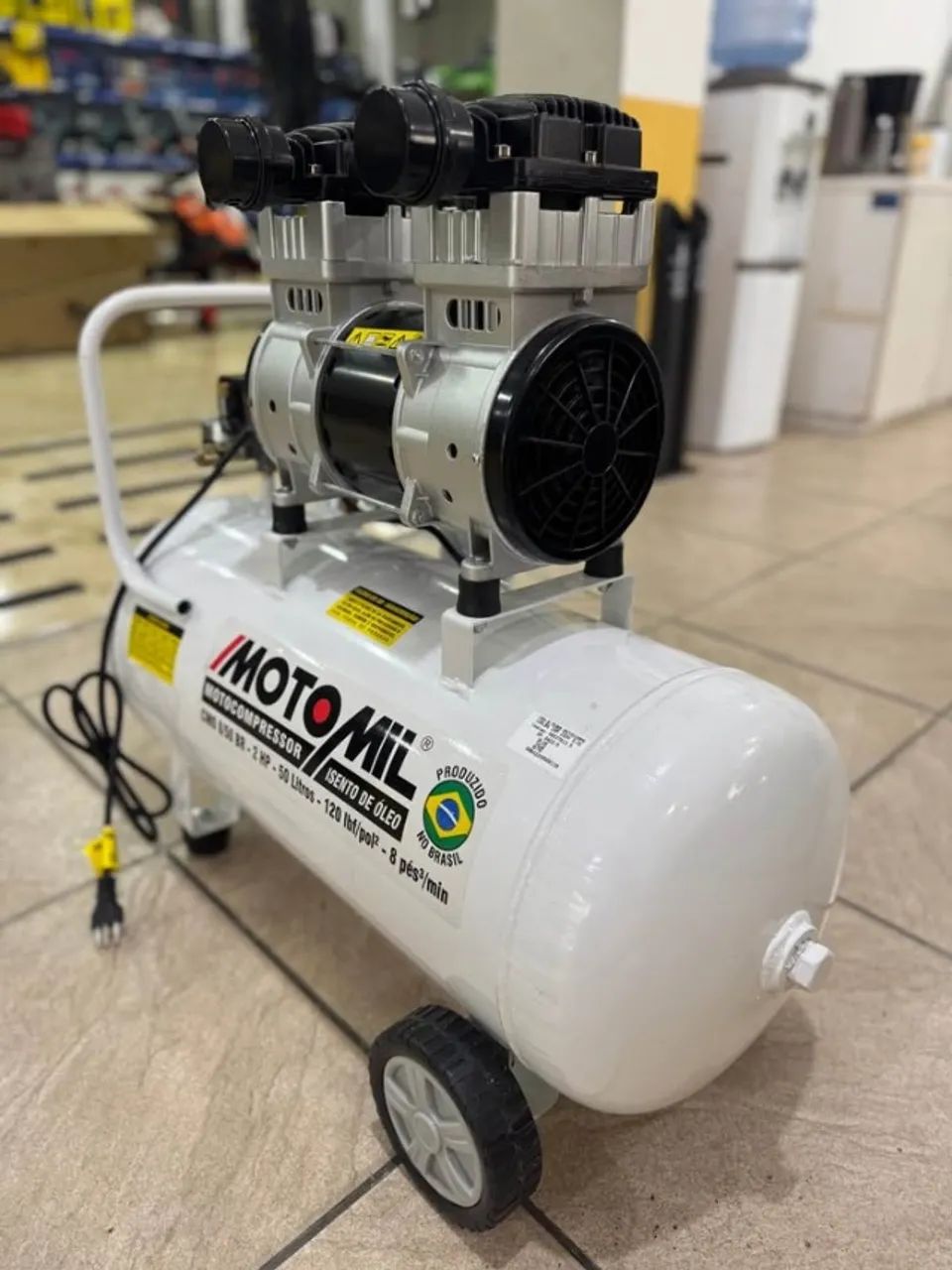 Compressor de Ar Odontológico 50L 120psi Motomil (Novo) - Foto 3