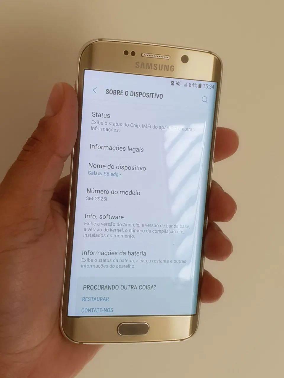 Samsung S6 edge 64gb dourado