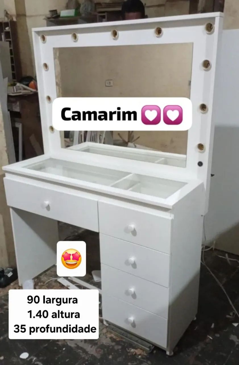  Penteadeiras 100% MDF  - Foto 2