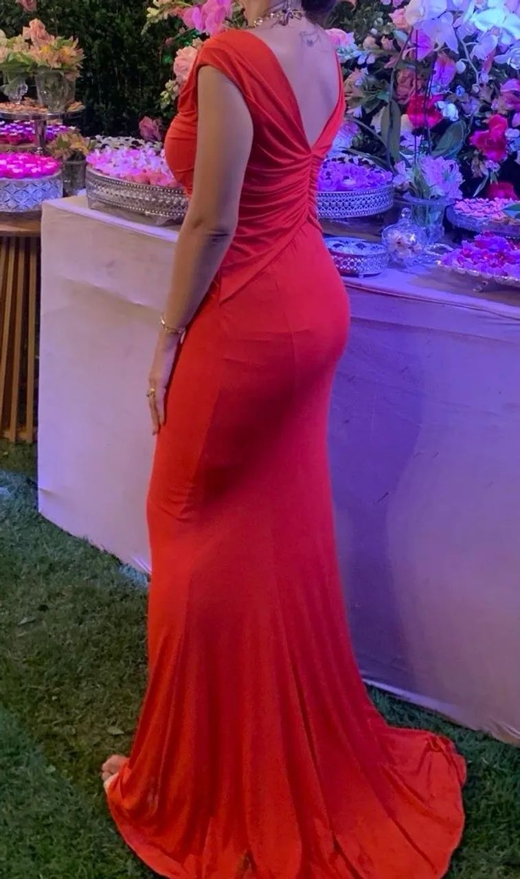 Vestido vermelho longo Alphorria - Foto 2