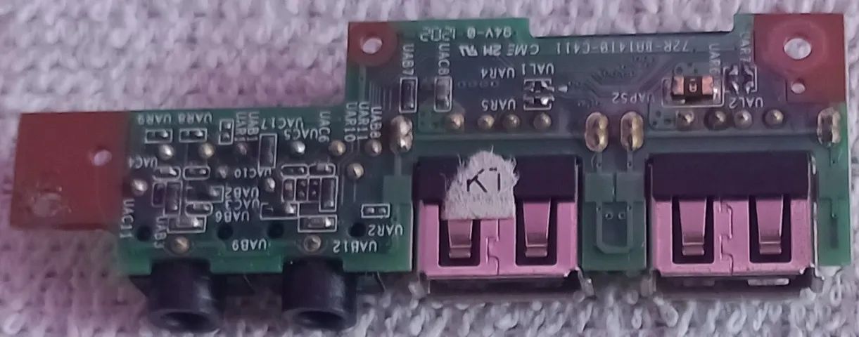 placa de audio e usb notebook sim mais 4091 4a043pw53 - Foto 3