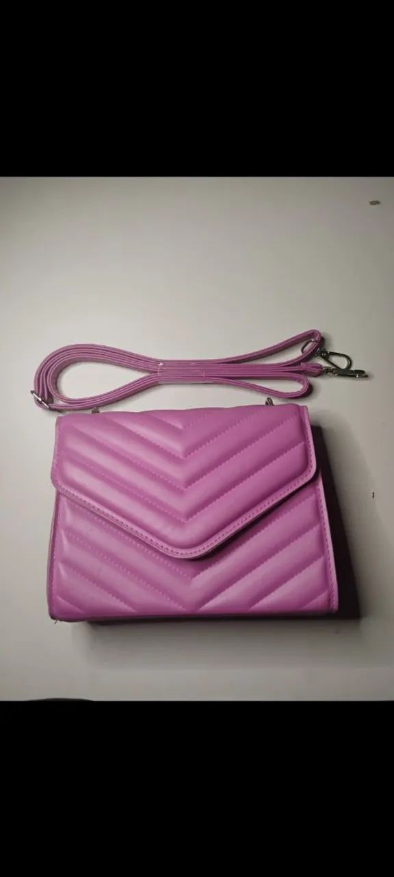 Bolsa Rosa Média Feminina  - Foto 2