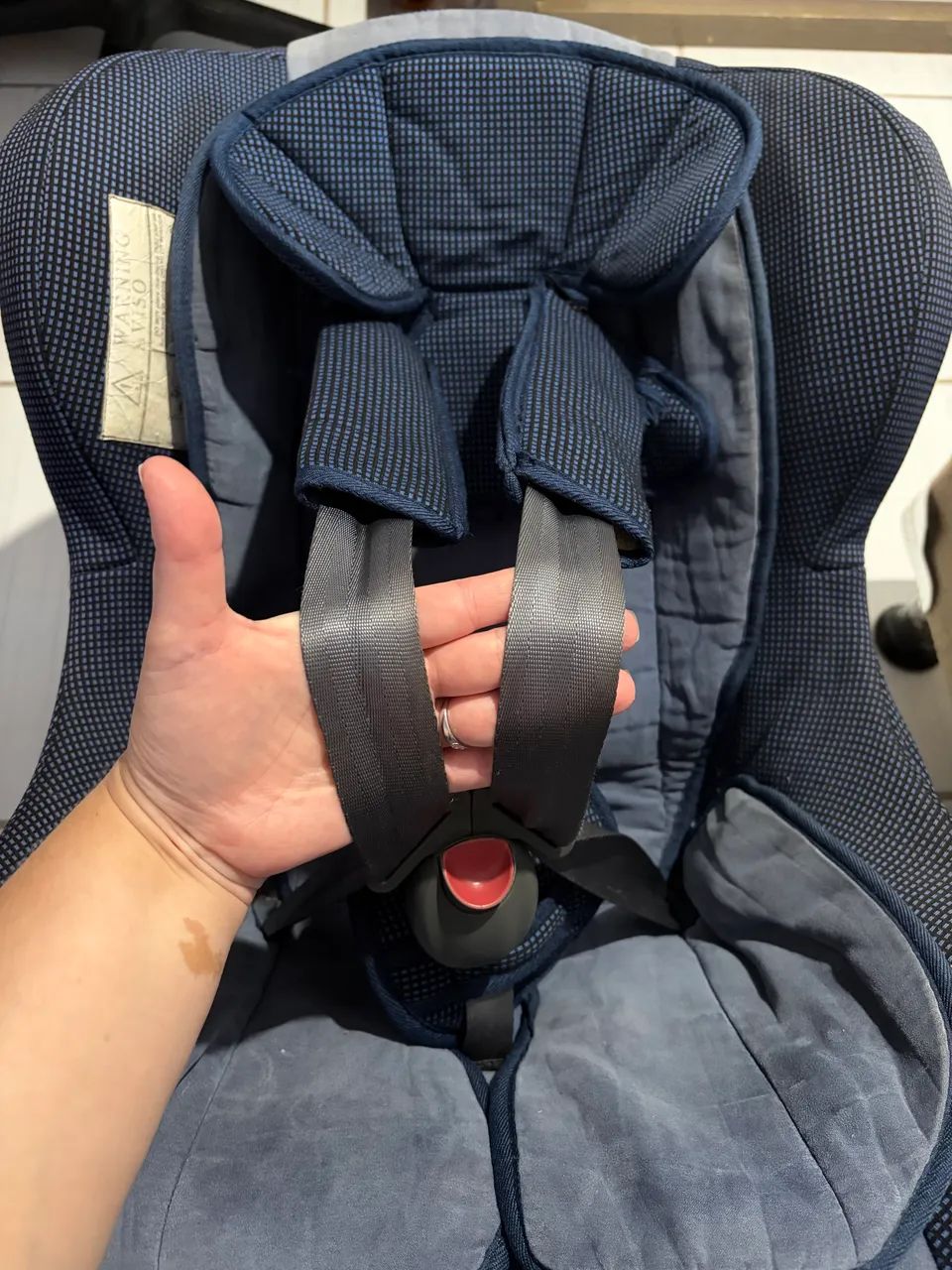 Bebê conforto - Cadeirinha de carro retrátil azul - Foto 2