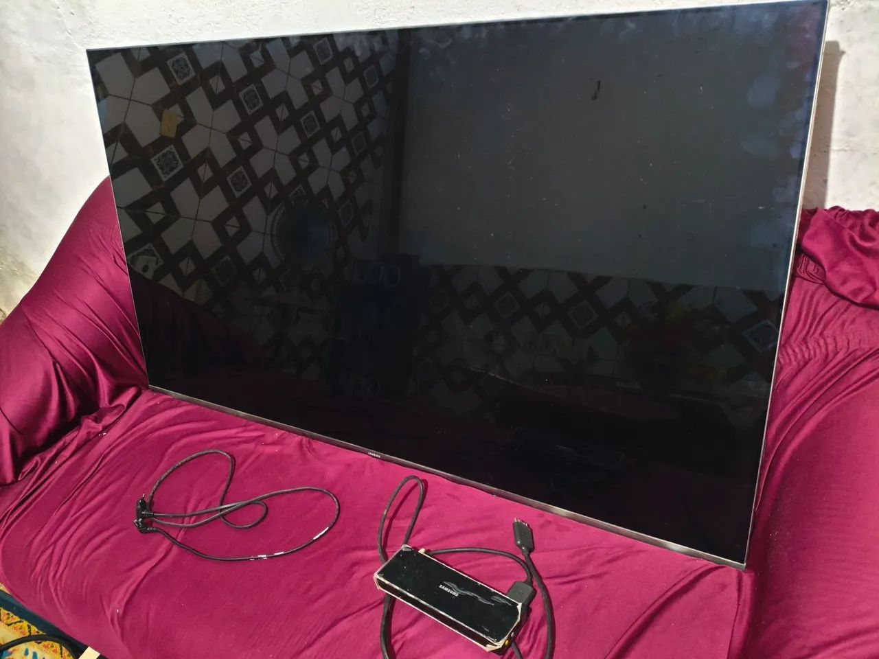 Tv Samsung un55ks7000 com defeito