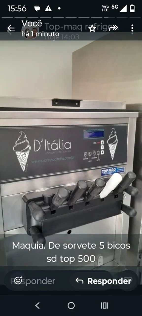 Máquina de sorvete expresso