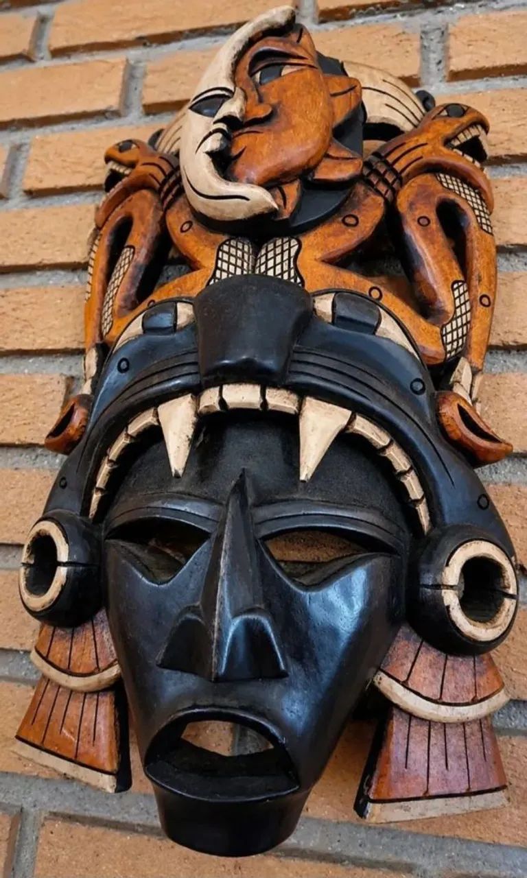 Máscara Maia de Chitzén Itza México - Foto 2