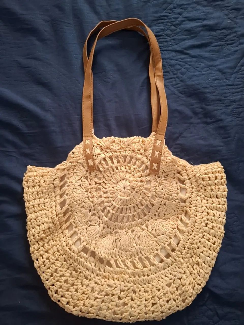 Bolsa de praia em palha