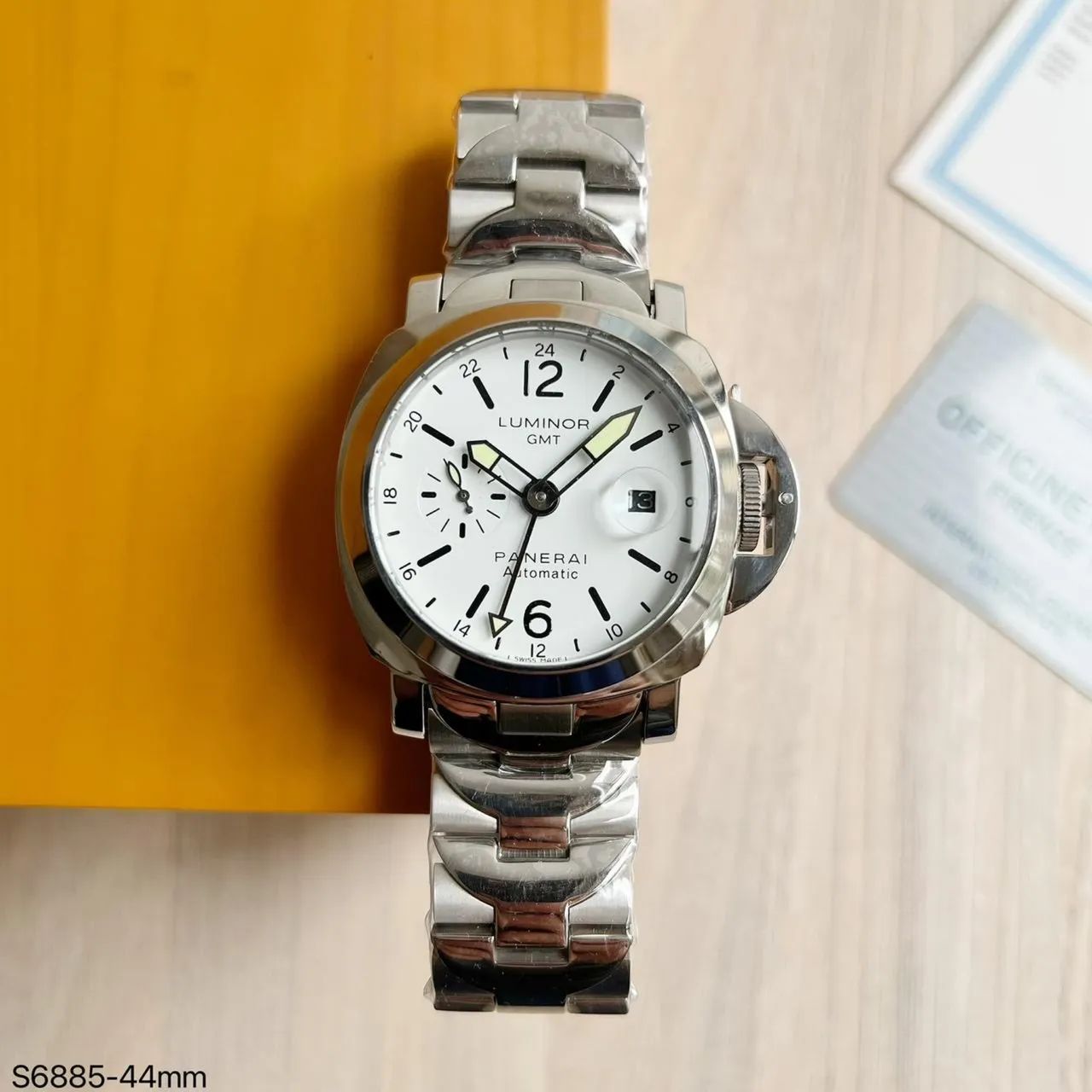 Relógio Panerai Luminor Marina GMT Branco Eta  S/c