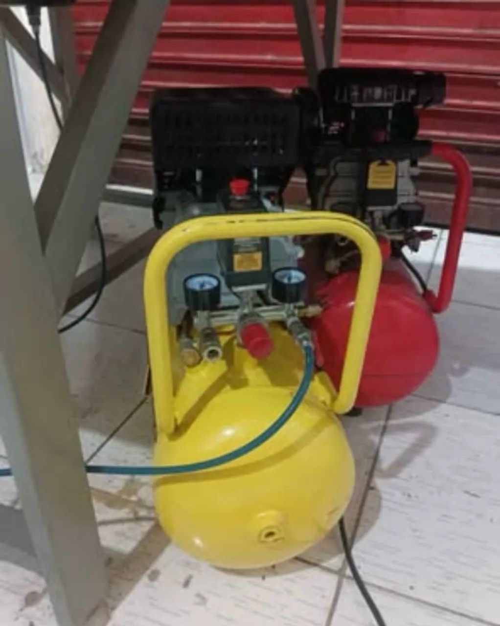 Prensa térmica pneumática 100x75 com compressor  - Foto 3