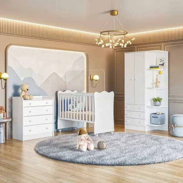 CONJUNTO DE QUARTO INFANTIL 4 PEÇAS