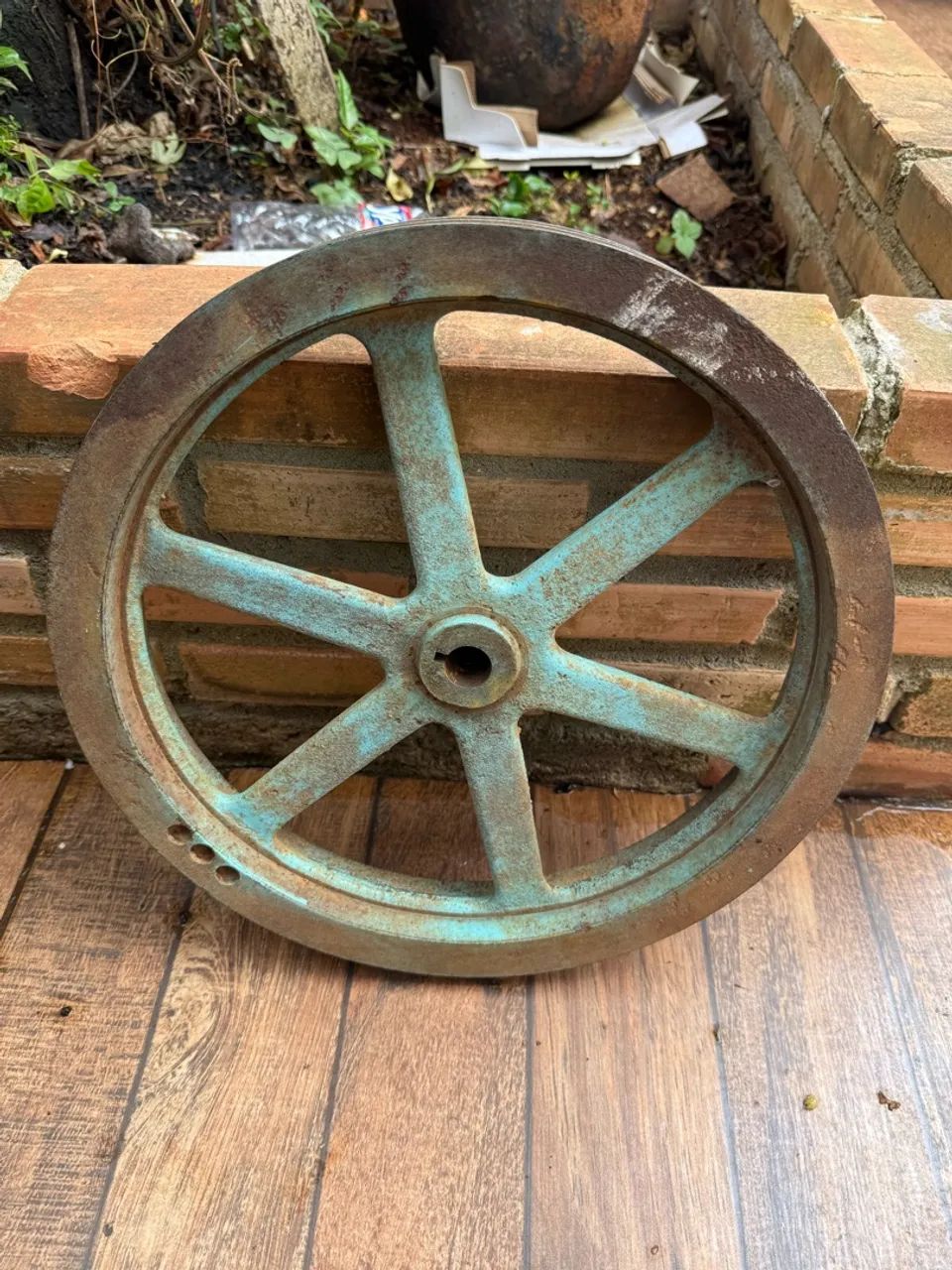 Roda decoração ferro