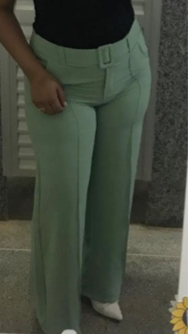 Pantalona verde menta