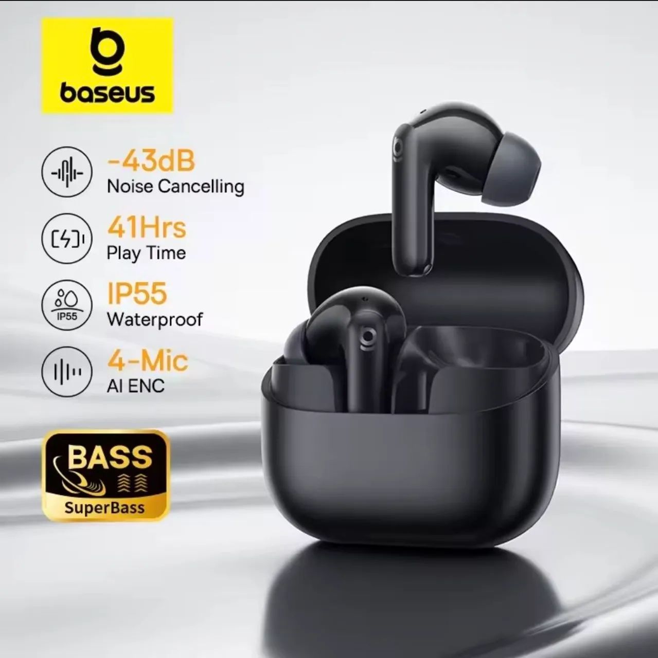 Fone Baseus EP10 super Bass ANC 43dB