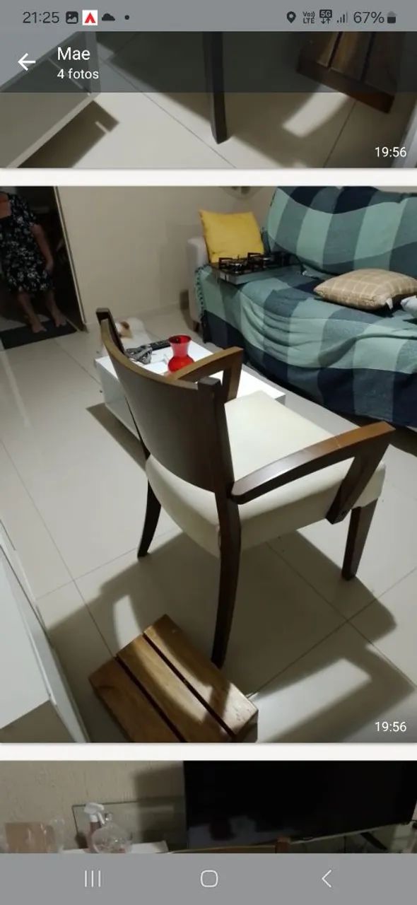 Linda cadeira de sala em madeira  - Foto 4