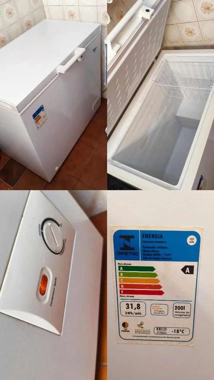 Freezer horizontal Philco