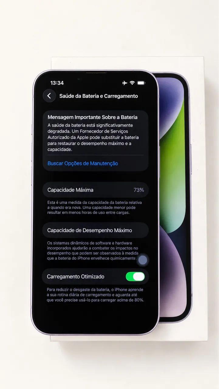 iphone 14 lilás 256gb - Foto 5