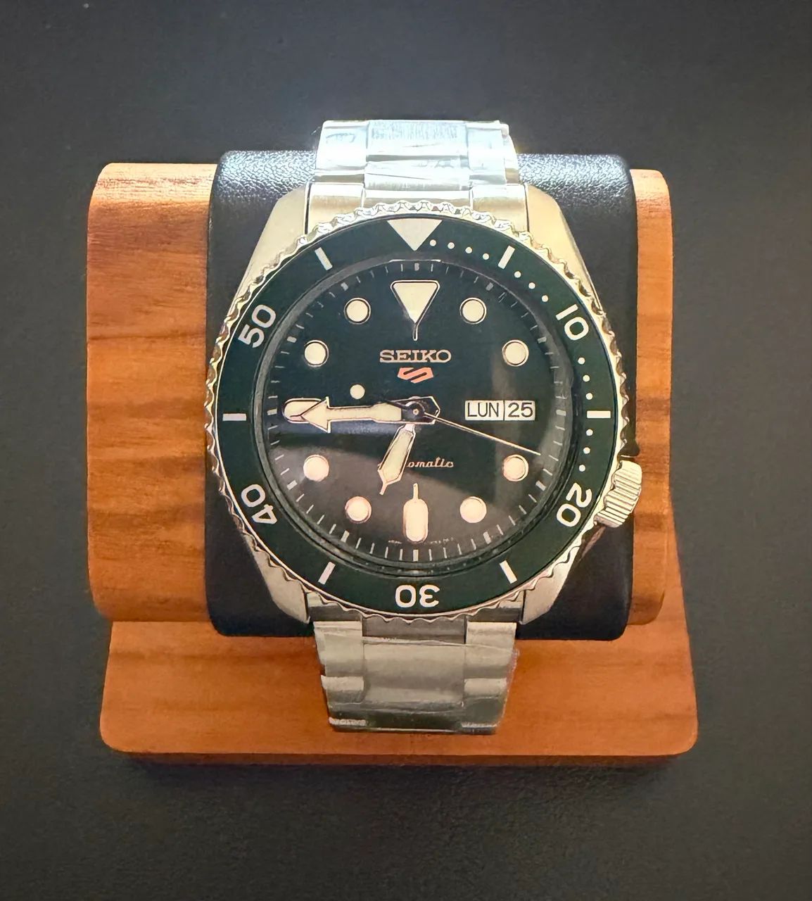 Seiko 5 Sports Verde Automático Novo - Foto 3