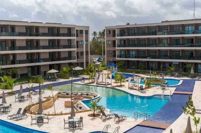 Apartamento na Praia de Muro Alto com 2 quartos e varanda voltada para piscina! - Foto 3
