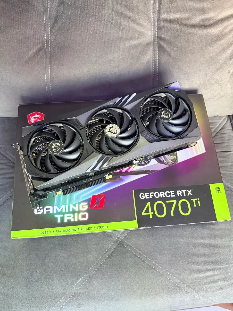 RTX 4070 TI MSI GAMING X TRIO 12GB - Placas de Vídeo - Samambaia