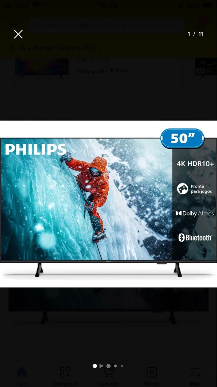 Smart Tv Philips 50 4k - Foto 2